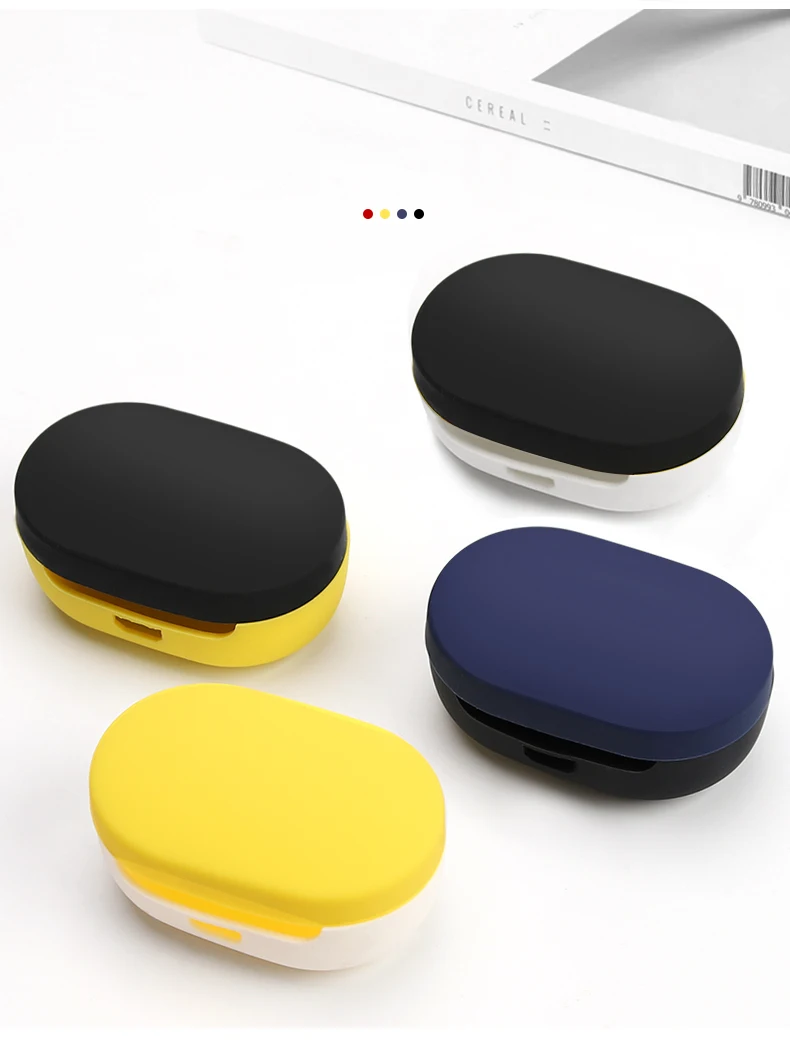 Силиконовый чехол для наушников для xiaomi Redmi AirDots беспроводной Bluetooth чехол s Redmi Airdots TWS аксессуары для наушников Нескользящие