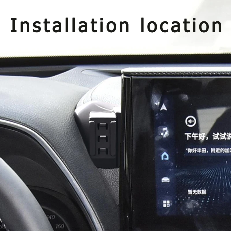 adjustable car phone mount holder for toyota highlander kluger xu70 2020 2021 2022 car interior accessories free global shipping