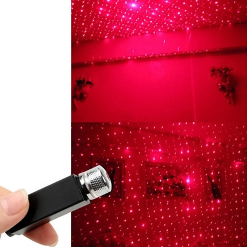 Светодиодный лазерный проектор USB для автомобиля диджеев дискотека освещение