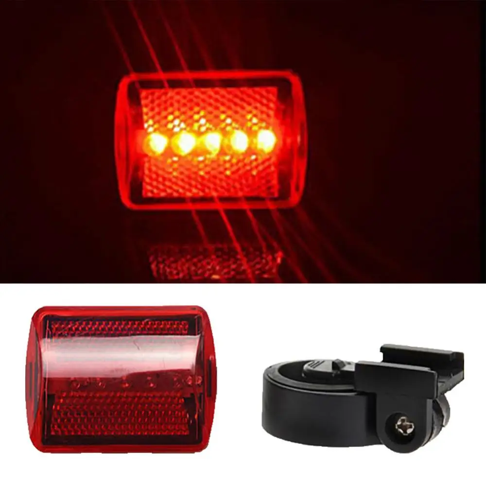 

1Pc Flashing Red 5 LED Light Blubs 7 Modes Rear Lamp for Bike Bicycle Fog Light