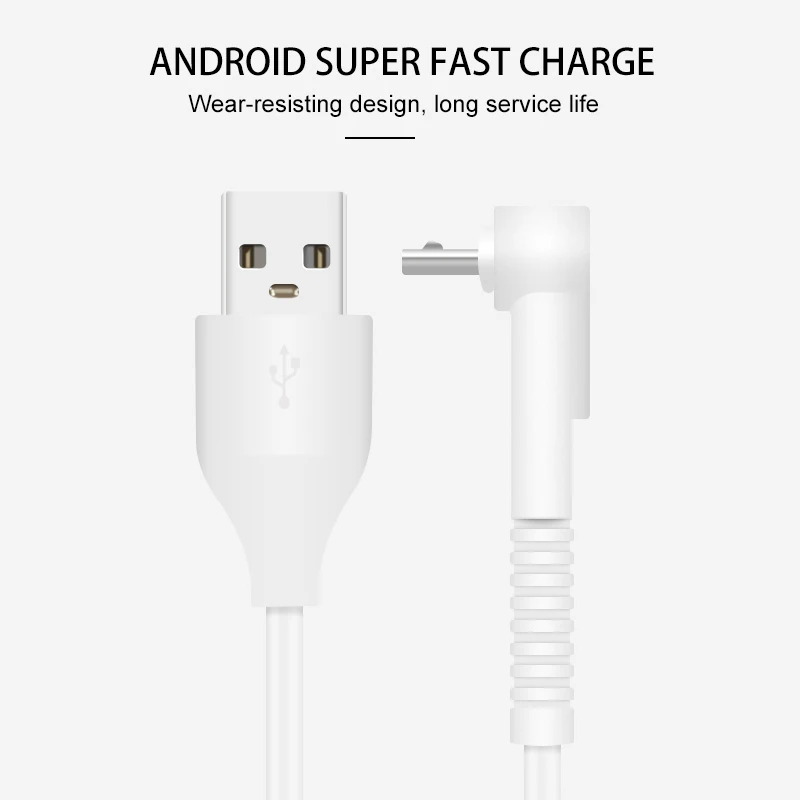 Ddaian Micro USB Кабельный кронштейн зарядный кабель 90 градусов локоть для LG samsung Daoge мобильный телефон быстрое зарядное устройство