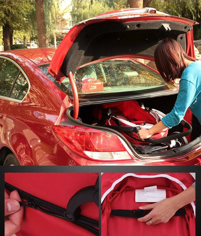 Прогулочная коляска с высоким пейзажем может лежать четыре колеса амортизатор