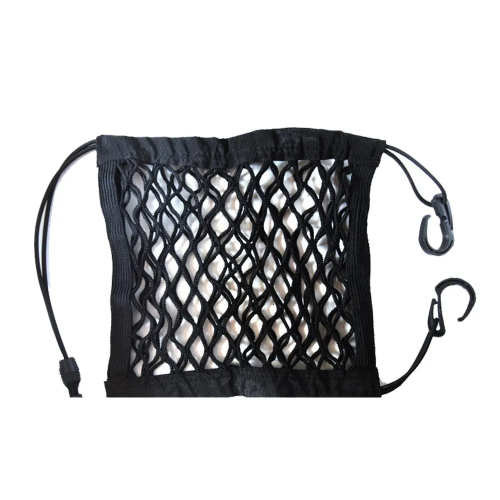 

Car Interior Trunk Seat Back Elastic Mesh Net Car Styling Storage Bag Pocket Cage velcro Grid Pocket Holder Car Accessories Trun
