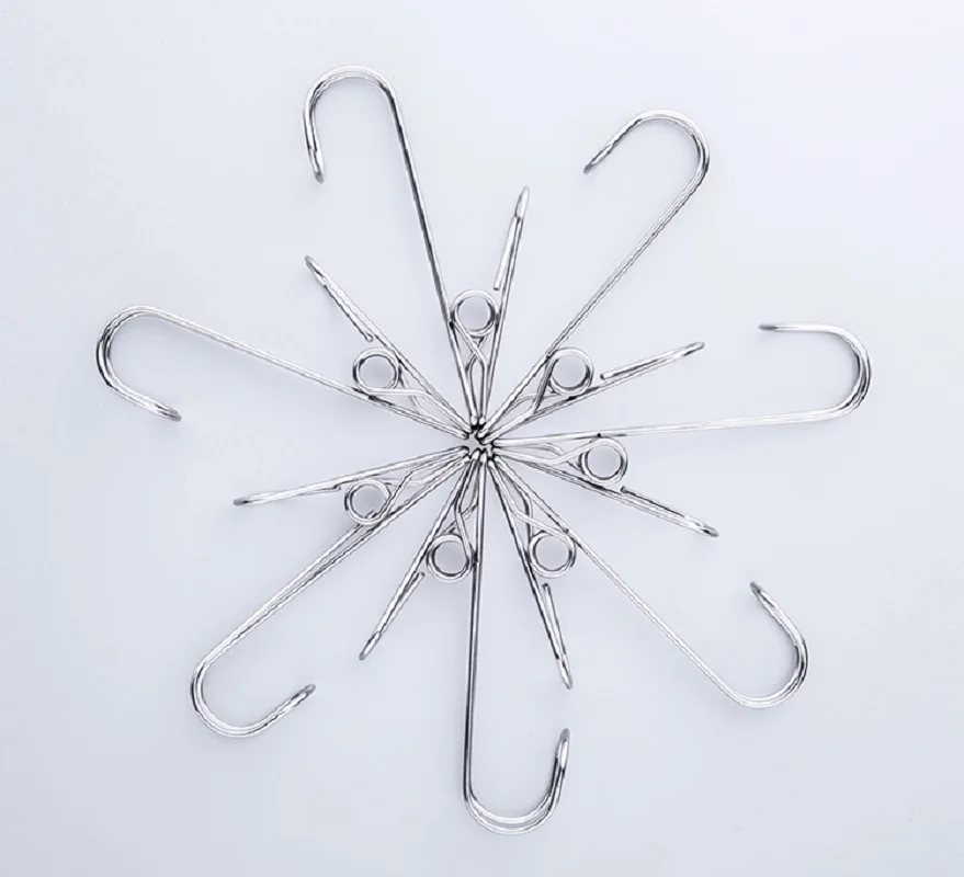 

5Pcs/Set Portable Stainless Steel Clothes Pegs Windproof Beach Towel Clip Laundry Clothes Pegs Travel Mini Clothespins