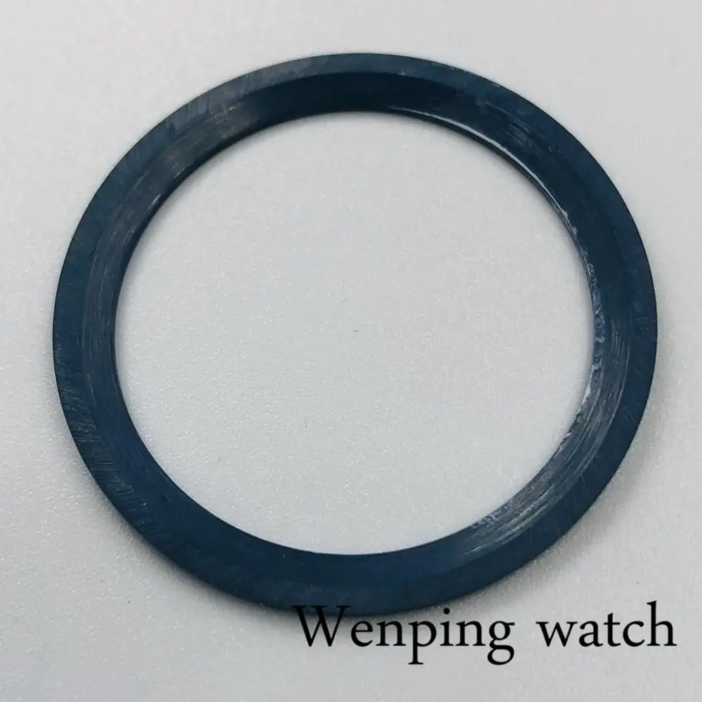 Высококачественные новые детали для часов 38 мм синий белый керамический корпус