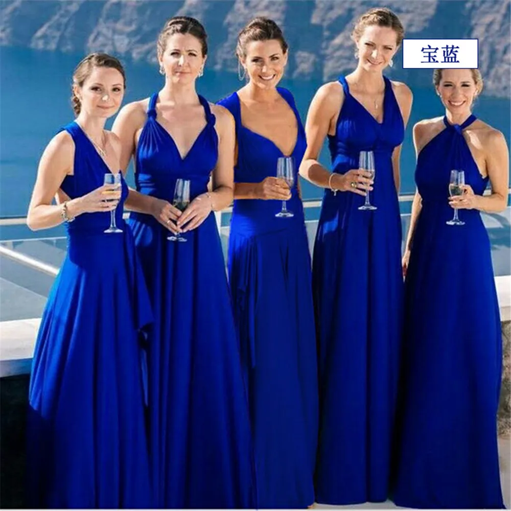 2020 Новое сексуальное длинное платье с цветами для подружки невесты многоходовой