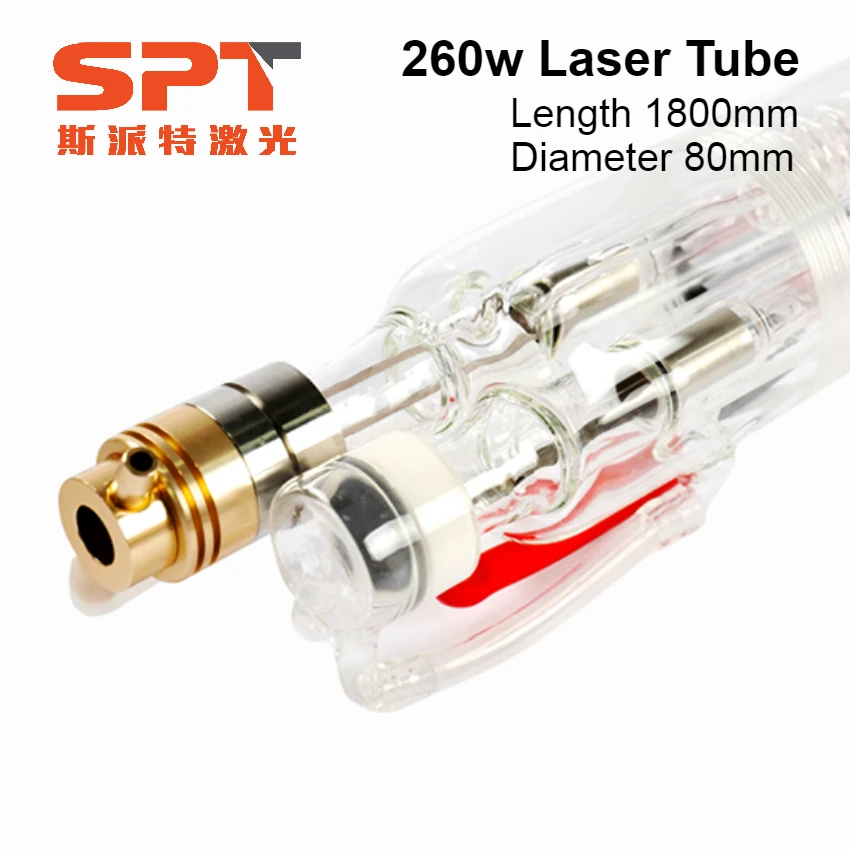 Высокое качество SPT 260 Вт СО2 лазерная трубка 220 лазер от профессионального