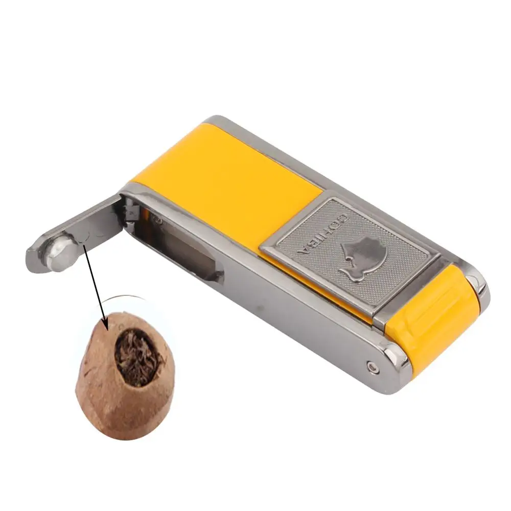 Зажигалка для сигар COHIBA 2 газовая зажигалка с пламенем карманные аксессуары
