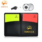 MAICCA, карты для футбольного судьи с книжкой, набор для монет, подбрасываемая единица, футбольные свистки, Громкая справедливая игра, оборудование для рефери
