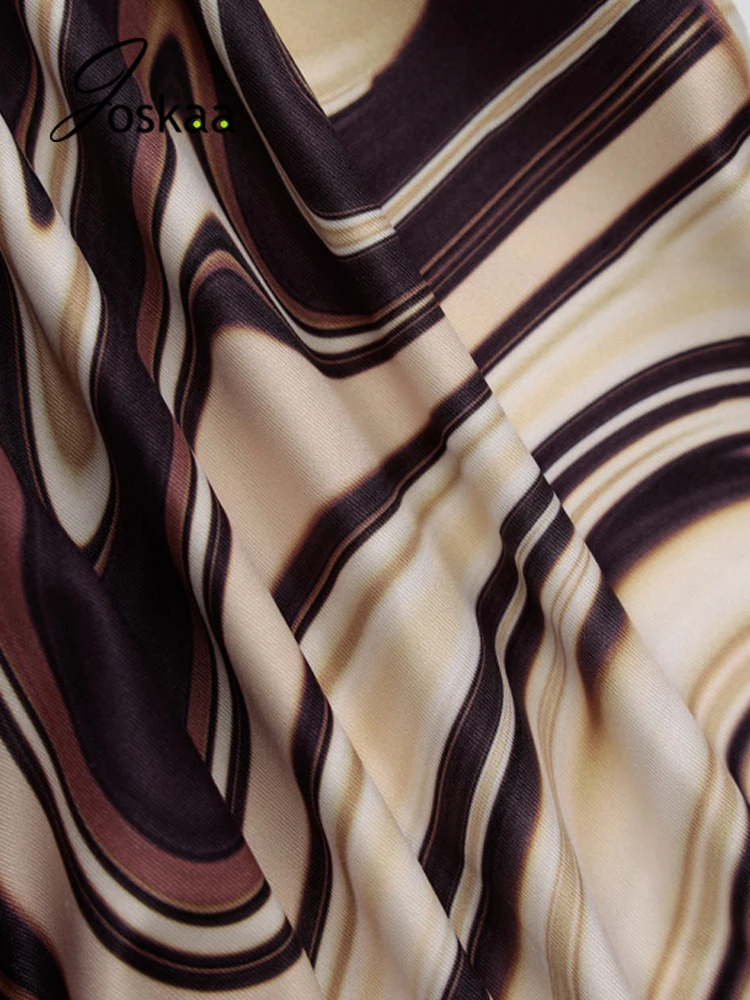 

Joskaa Printed One-Shoulder Hollow Out Bodycon Dress Women Sexy Backless Shirring Mini Dress Autumn 2021 Elegant Party Clubwear