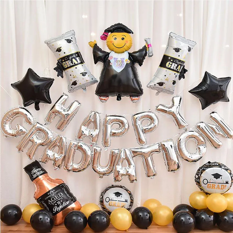 1 шт. гигантские поздравления выпускной докторские фольгированные шары медведь