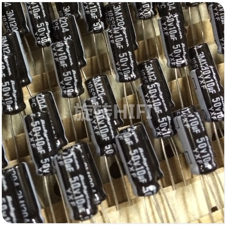 100PCS RUBYCON YXF 50V10UF 5x11MM electrolytic capacitor 10uf 50v yxf 10uF/50V high frequency low resistance long life