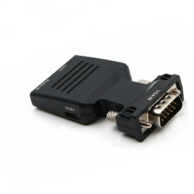 VGA-HDMI-совместимый выход 1080P HD аудио TV AV ПК видеокабель VGA2HDMI-compatible конвертер