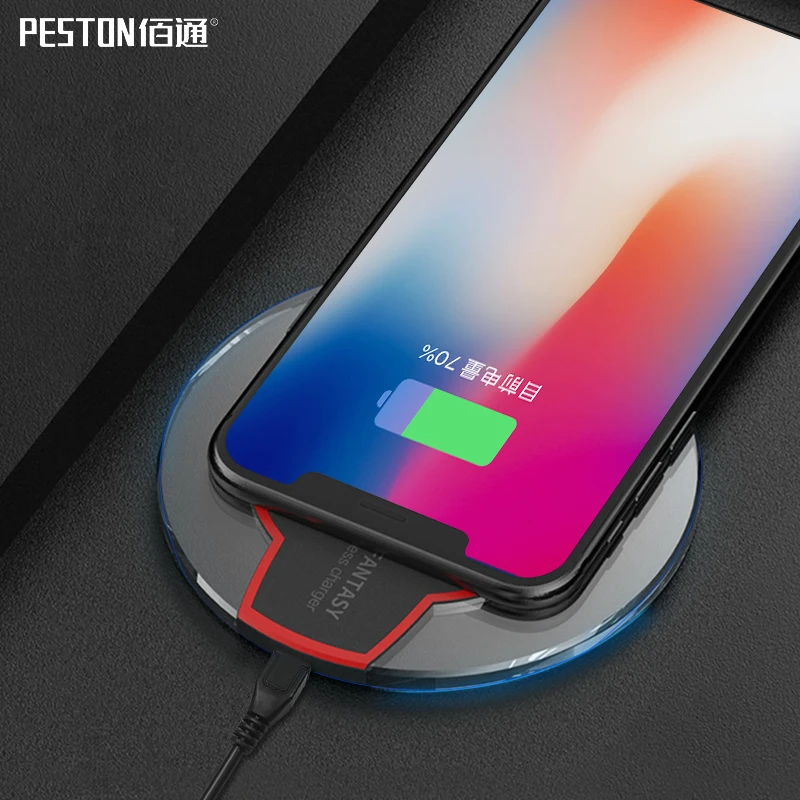 Беспроводное зарядное устройство с подставкой и USB зарядкой для Galaxy S10 S9 S8 Plus S7 edge