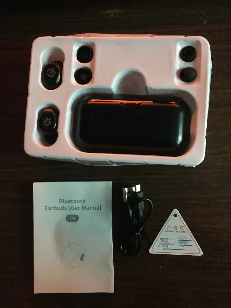 F9 TWS 5,0, Bluetooth наушники, беспроводные наушники, спортивные наушники, свободные руки, водонепроницаемые наушники с 2000 мАч, Дополнительный внешний аккумулятор для IPhone