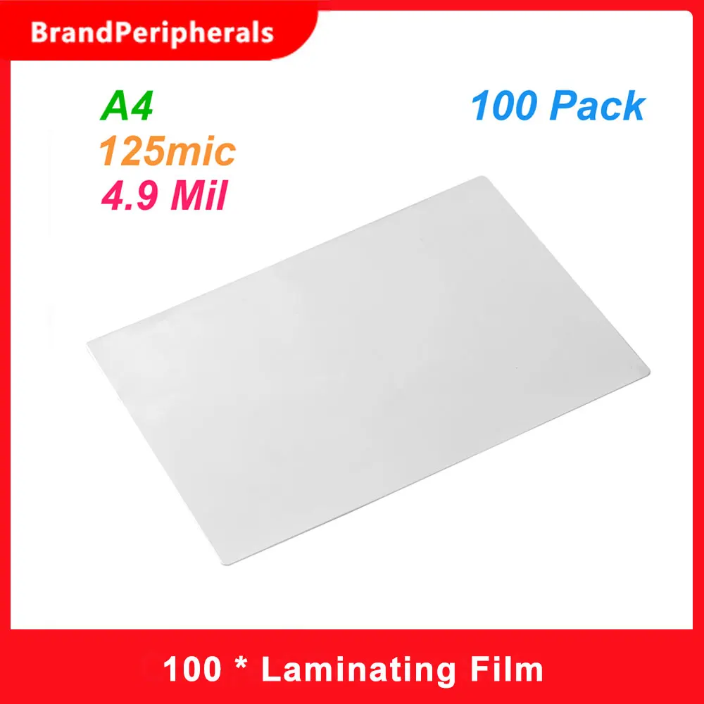 100 шт./компл. А4 защитный лист для ламинирования пленки 4 9 мил фотобумаги