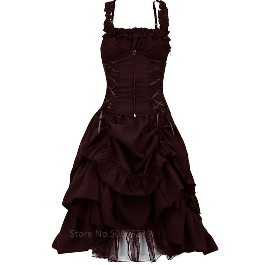 Вечернее платье на Хэллоуин винтажное Сексуальное Женское Платье с лямкой шее