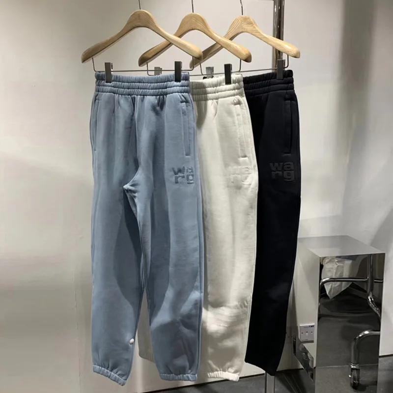 Женские Джоггеры в уличном стиле черные белые брюки с высокой талией женские