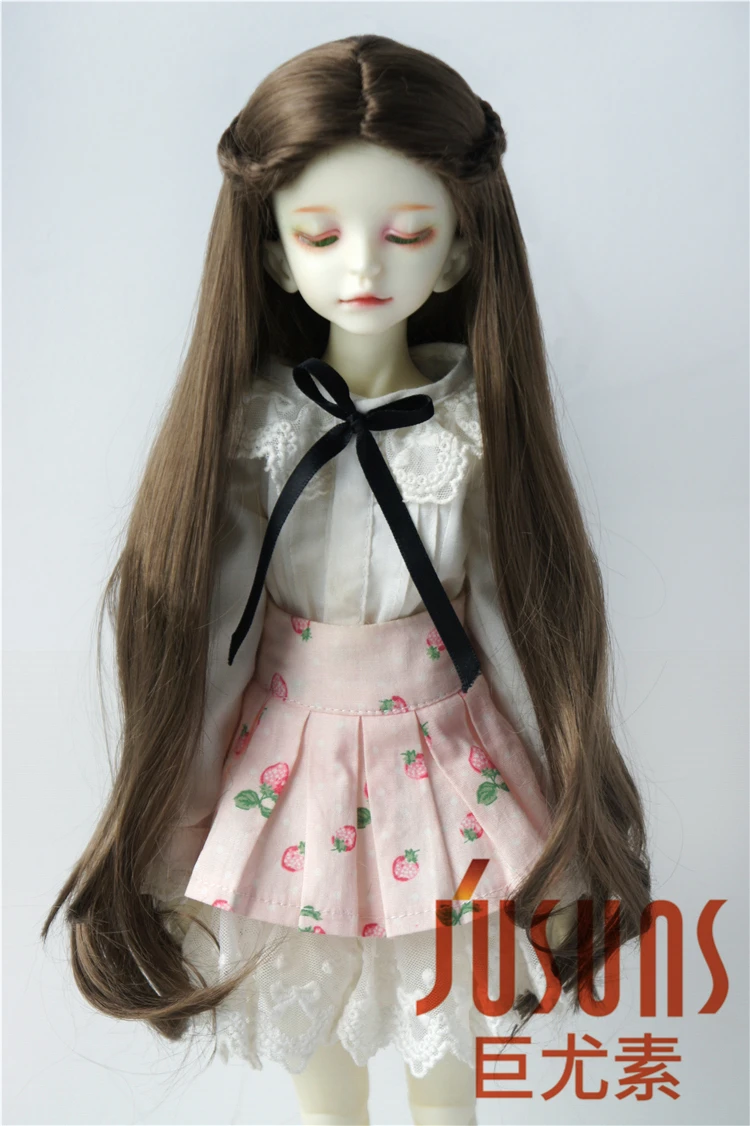 JD539 1/4 1/3 Long Curly BJD Synthetic Mohair Wig Size 7-8inch 8-9 inch 9-10 inch Doll Hair Doll Accessories