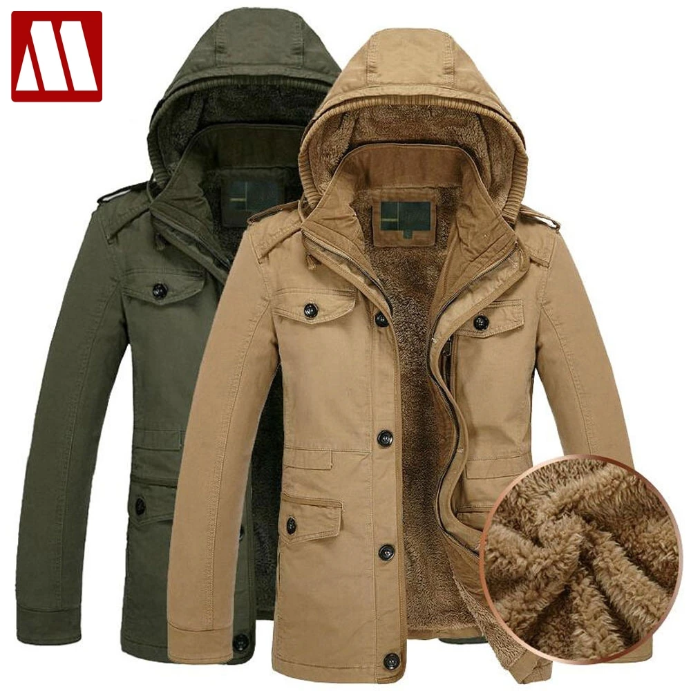 Новое поступление Мужское пальто с меховой подкладкой зимняя верхняя одежда