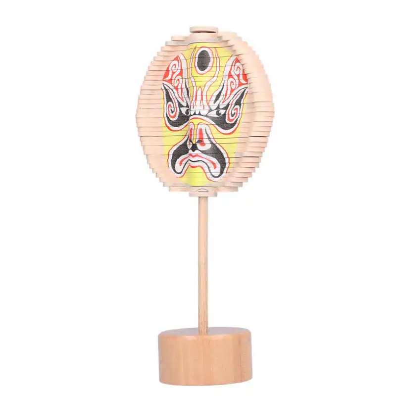 Деревянная вращающаяся игрушка Пекинская опера косметические элементы