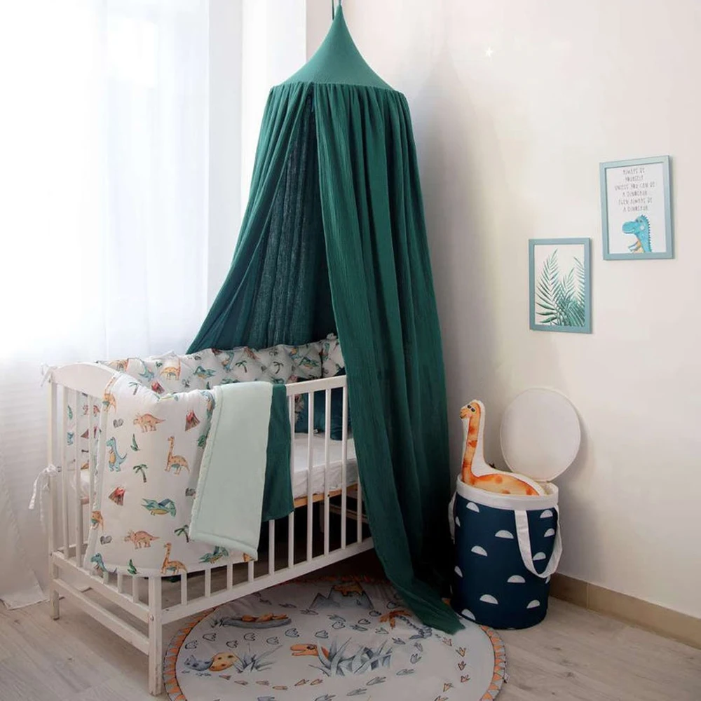 

Circus Muslin Thick Cotton Bed Curtain Hanging Baldachin OEKO-TEX Certificated Play Room Canopy