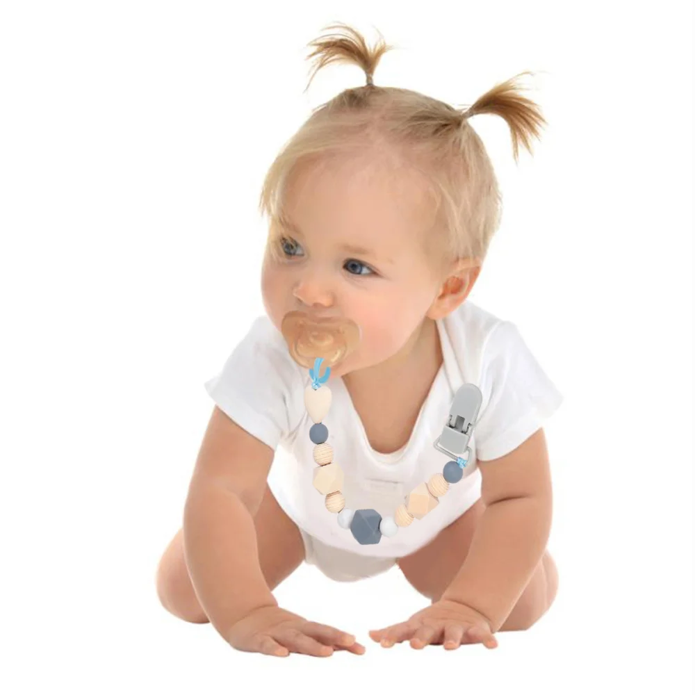 2 шт. соски зажимы геометрические формы розовый серый Прорезыватель Соска с