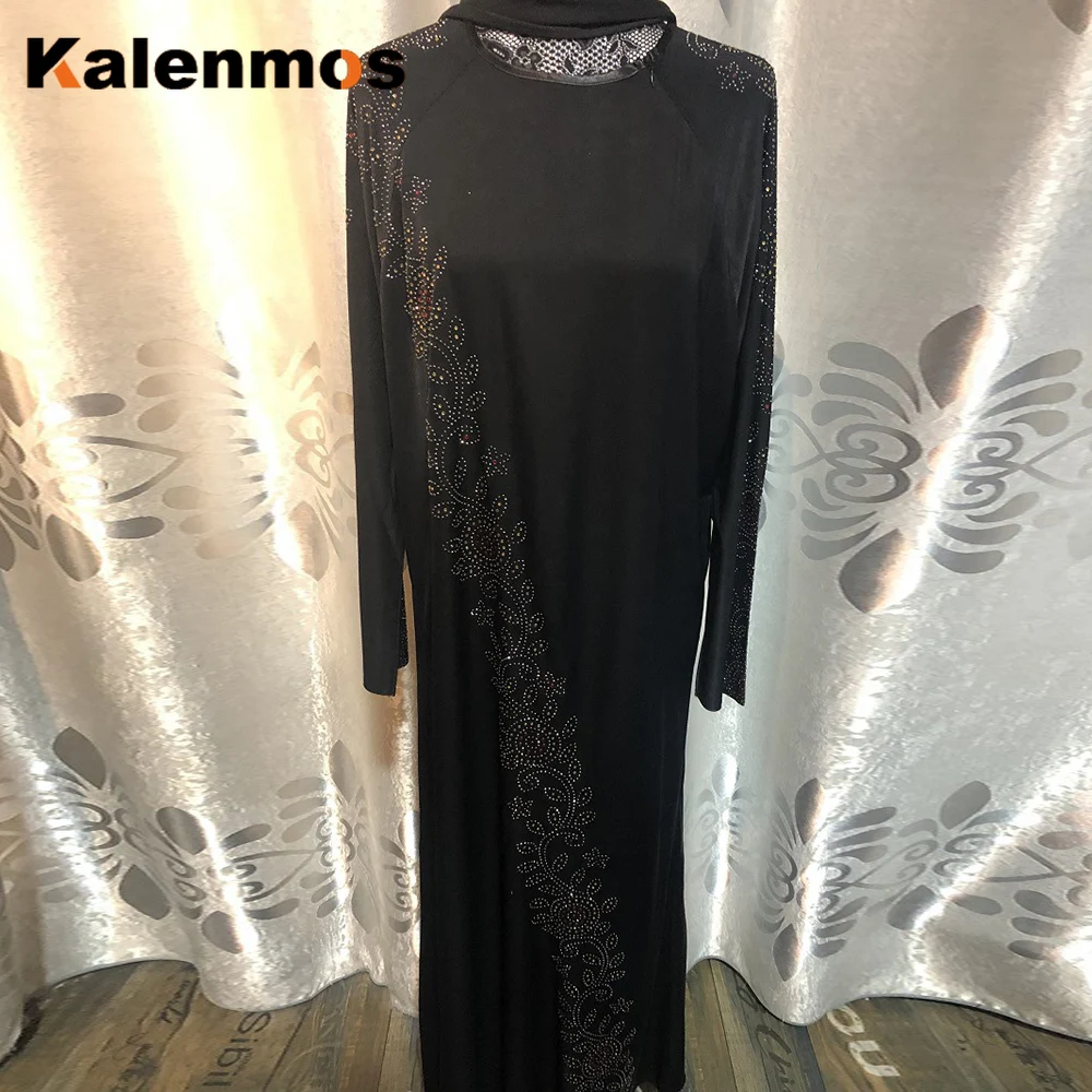 

Ramadan Muslim Dress Black Abaya Eid Mubarak Dubai With Hijab Caftan Marocain Kaftan Oman Islamic Clothing Abayas musulman Women
