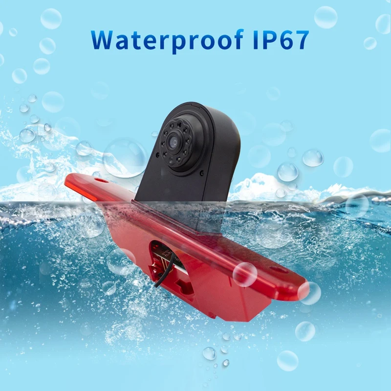 

FS-Waterproof Night Vision 3Rd Brake Light Reversing Camera for Fiat Scudo Citroen Jumpy /Peugeot Expert/ Toyota Proace 2007 - 2