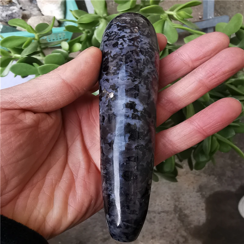 

Массажная палочка из натурального Индиго, с кристаллами, для Мадагаскара