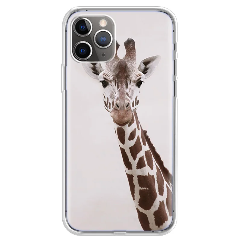 

Funny Giraffe Case For iPhone 12 Mini 11 Pro X XS Max XR 7 8 6 6S Plus 5 5S SE 2020 Phone Cases Soft Silicone Back Cover Fundas