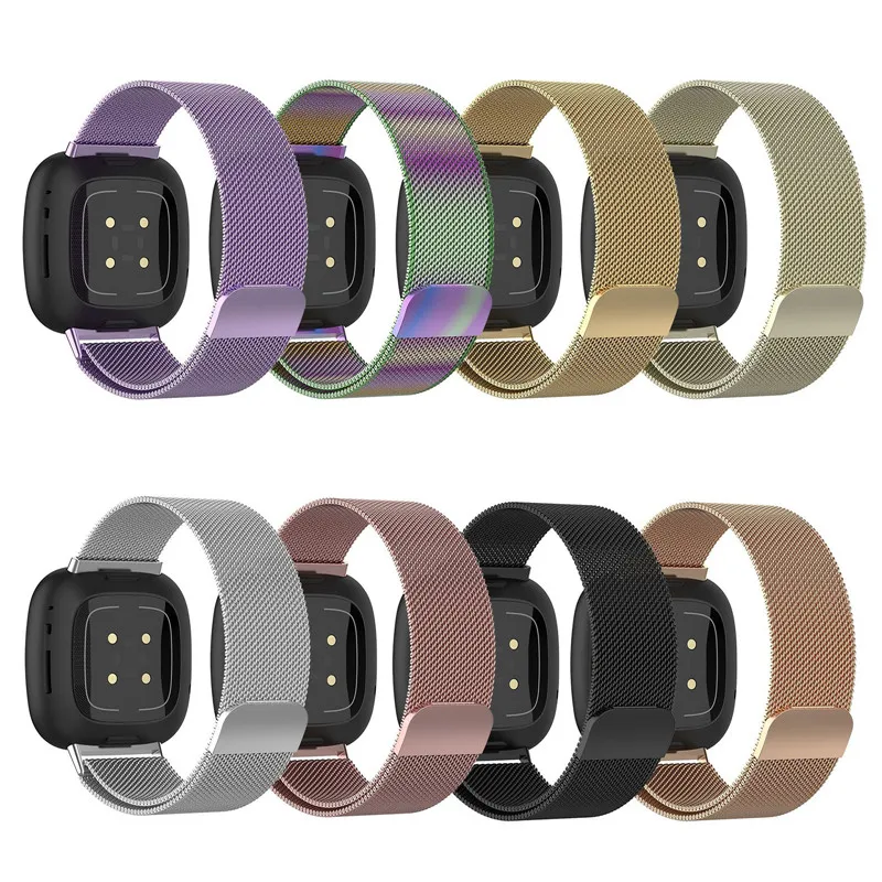 Wrist Strap For Fitbit Versa 3 Metal Band For Fitbit Sense Bracelet Replacement Stainless Steel Loop Smart Watch Correa
