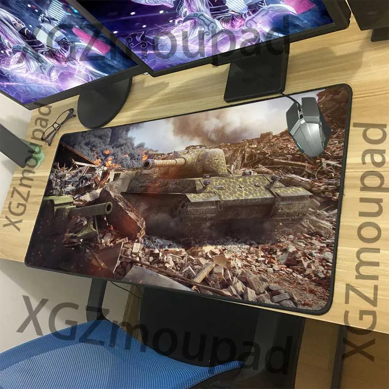 XGZ большой игровой коврик для мыши с замком Edge World of Tanks Офисный Компьютерный на