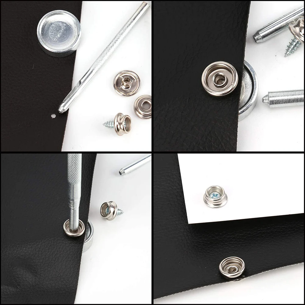 Набор застежек-кнопок нержавеющая сталь морской класс холст и обивка лодки 150 шт.