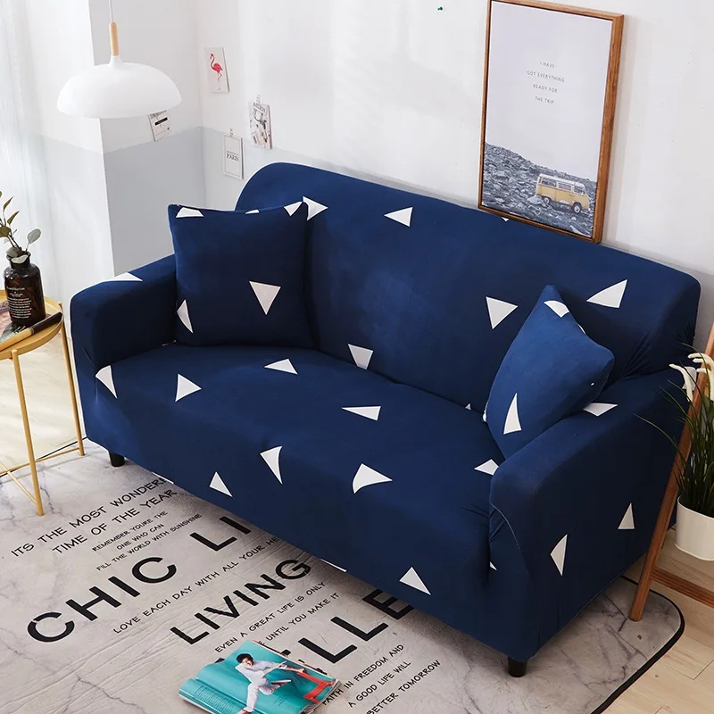 Microfine Sofa Covers Elastic Fashion Printing Cushion Modern Simple Orange Living Room Polyester / Cotton Mat | Дом и сад