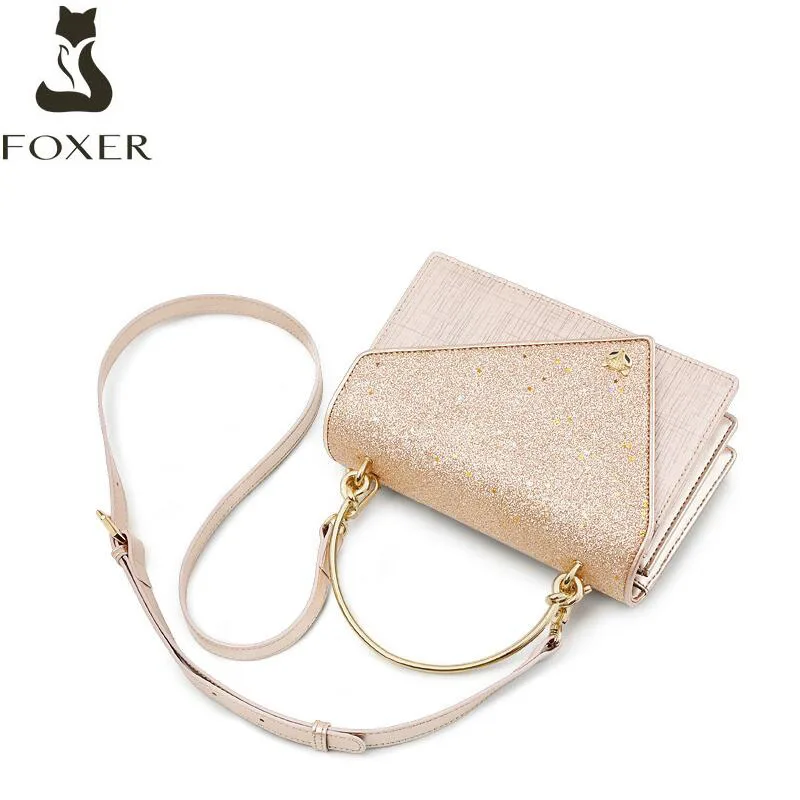 

FOXER designer bags famous brand women bags 2020 new luxury handbags women bags fashion quality cowhide bags