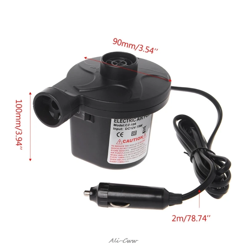 4 шт. электрический воздушный насос портативный матрас надувной дефлятор для