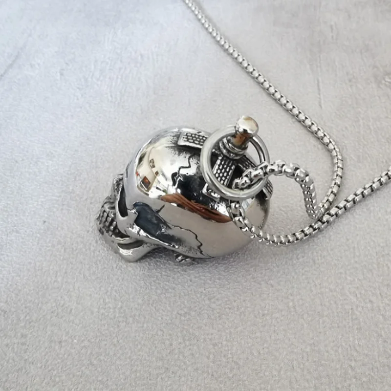 Подвеска в виде черепа из нержавеющей стали