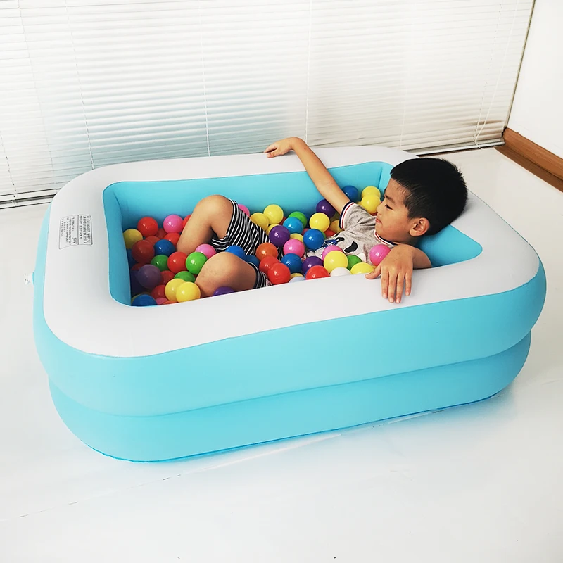 Двухслойный бассейн для шариков детский надувной из пластика утолщение