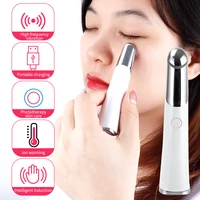 electric vibration heated eye massager eye wrinkle massage pen dark circle removal puffiness remover anti aging eyes care tools