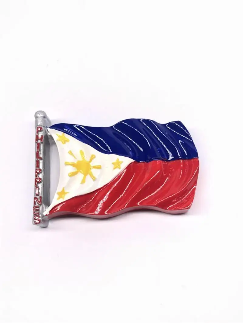 PHILIPPINES 3d магнит для холодильника с флагом России Канада Япония Украина Италия Сингапур всемирно флаги стран наклейки на холодильник магниты для украшения - Цвет: PHILIPPINES