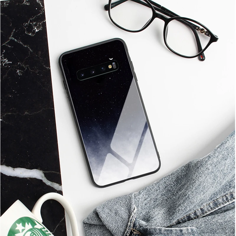 Чехол GFAITH из закаленного стекла для samsung A50, чехол звездное небо, дизайн A70, чехол для Galaxy A30S A20E A10S M20 A40 A80 S8 Plus, чехлы