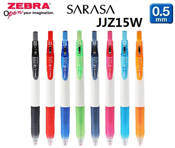 

8pcs Japan ZEBRA SARASA Clip Candy Color Gel Pen 0.38/0.5mm Bullet Tip Student Office Signature Simple Cute Stationery