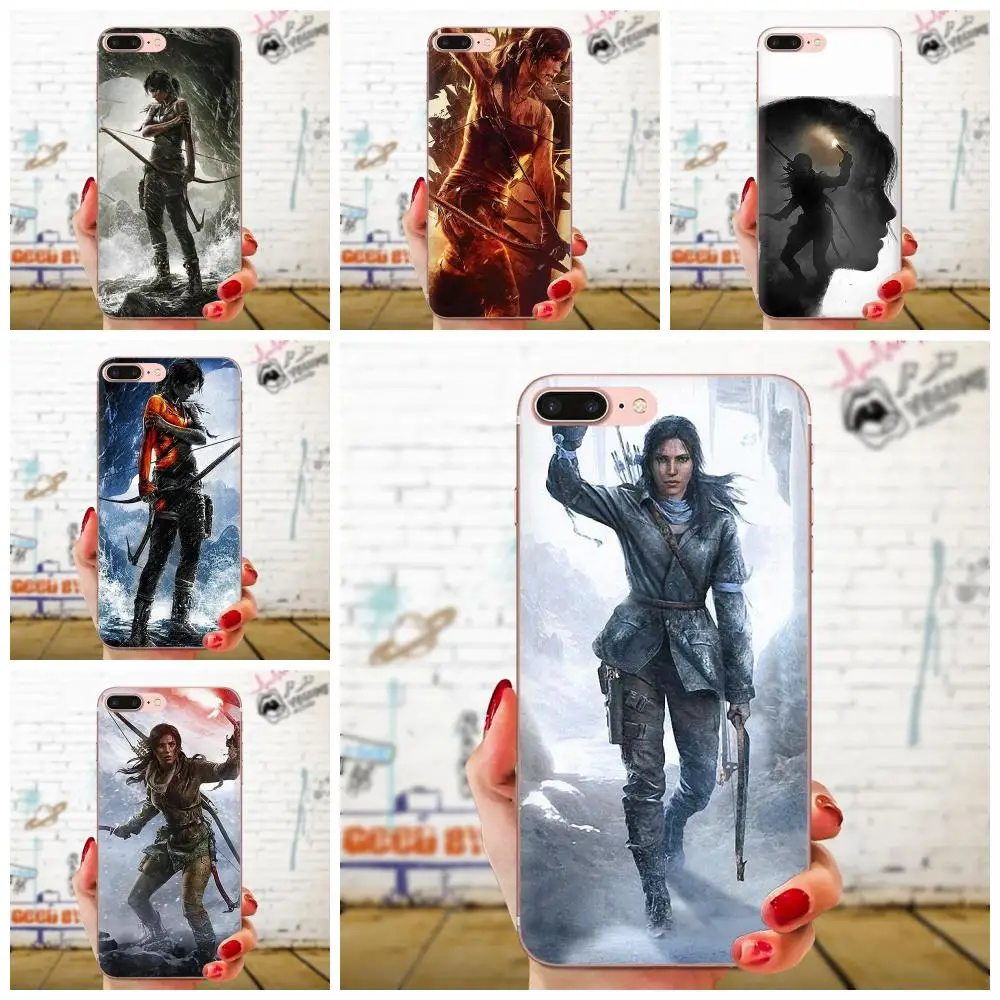 Rise Of The Tomb Raider для Apple iPhone 11 Pro X XS Max XR 4 4S 5 5C 5S SE 6 6S 7 8 Plus Мягкий Прозрачный