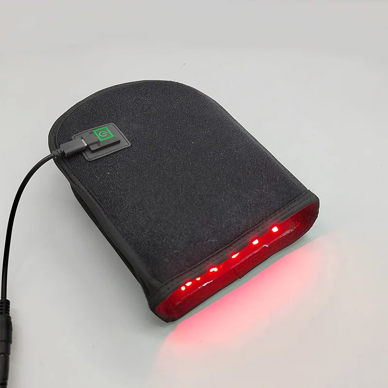 Red & Infrared light therapy device for hand Pain Relief Near Infrared Mitten Glove for Arthritis Fingers Double Side LED 880NM