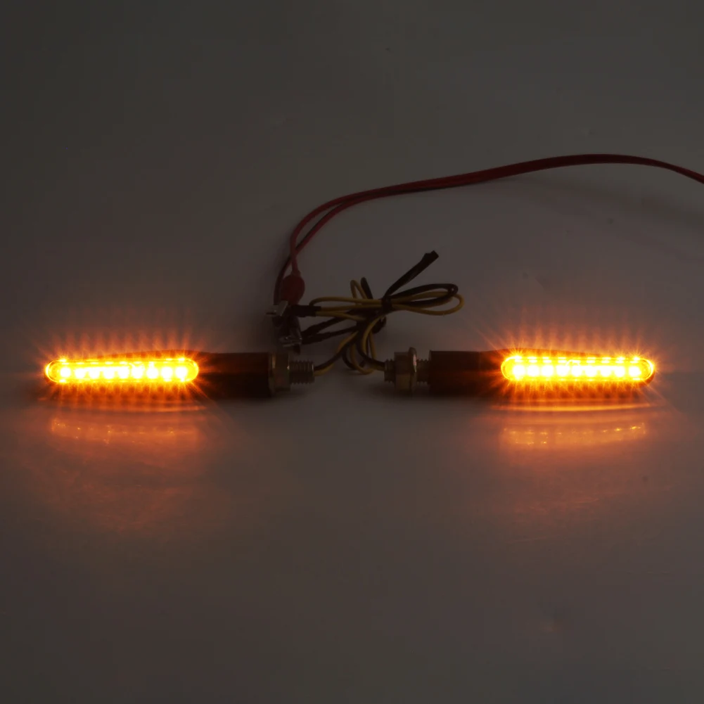 

2x Motorcycle LED Turn Signal Lights For Honda Yamaha Suzuki Kawasaki KTM BMW Buell APRILI Ducati For Harley Davidson Universal