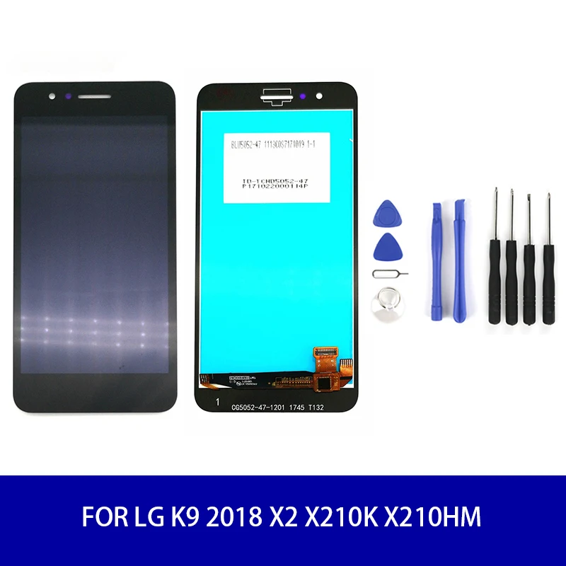 ЖК-дисплей с сенсорным экраном и дигитайзером в сборе для LG K9 2018 X2 X210K X210HM запасные