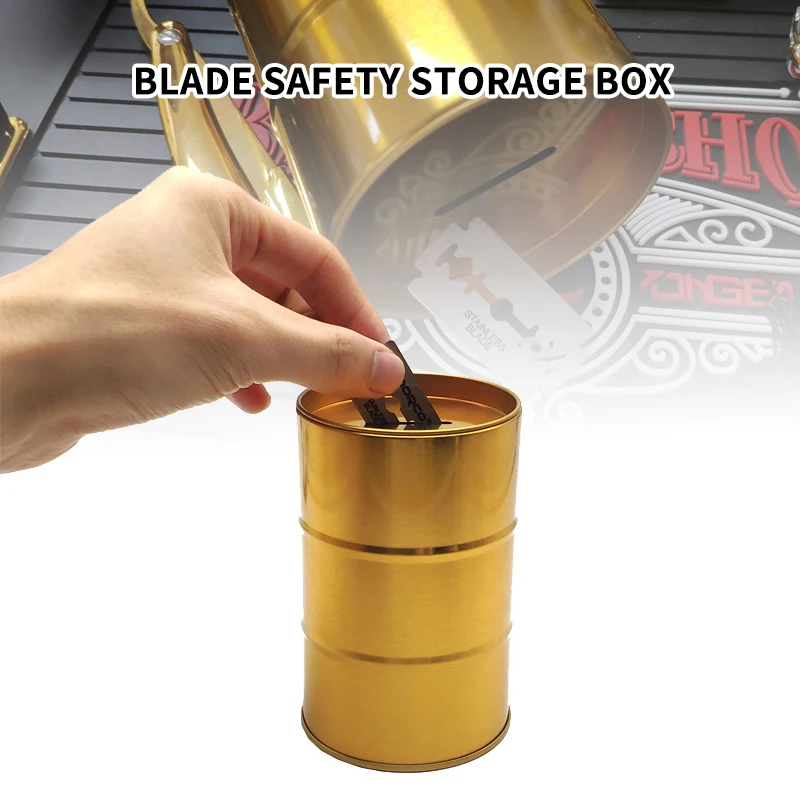 

High Quality Barbershop Blade Disposal Case Safe Storage Bank For Used Safety Razor Blades Household Safe Guard