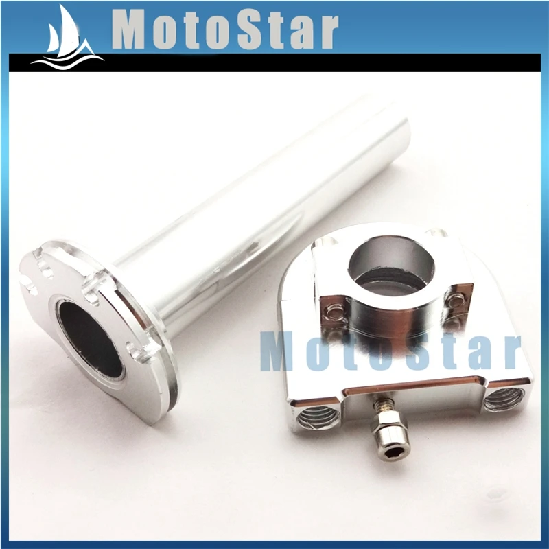 ЧПУ твист дроссельная заслонка Серебряная ручка контроллер для скутера мопеда