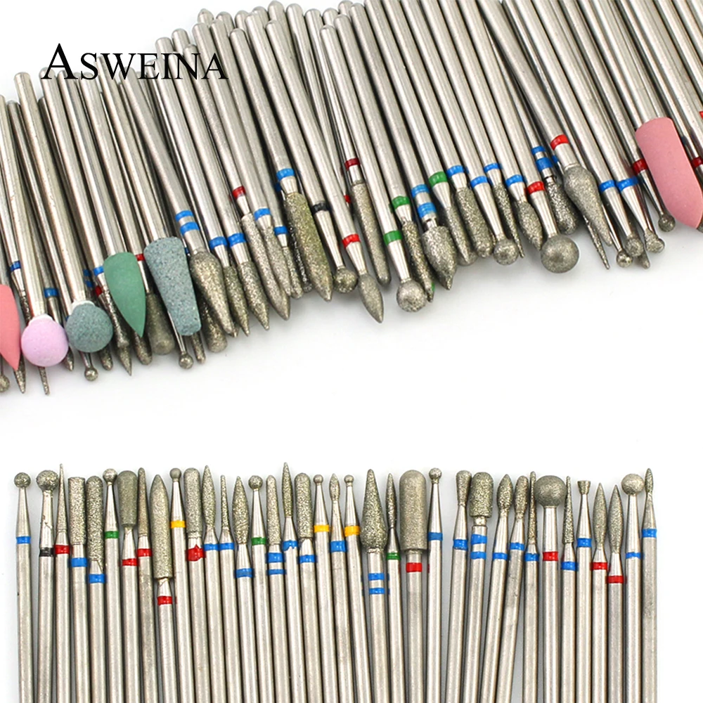 

4pcs Nail Drill Set Electric Milling Cutters Bit Ball Stone Metal Brush Professional Manicure Machine Accessories Tools